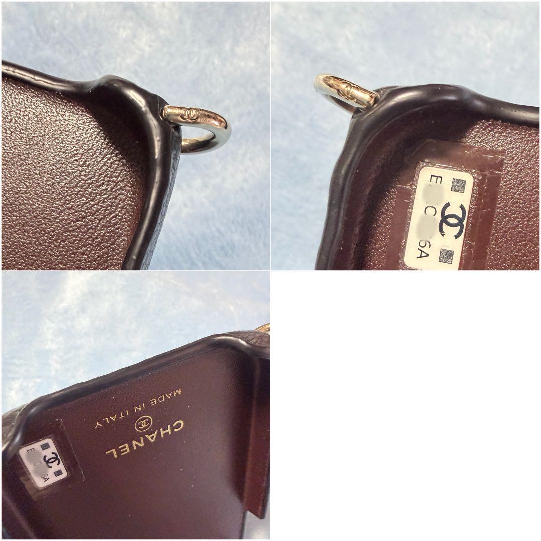 CHANEL マトラッセ キャビアスキン iPhone15pro用スマホケース