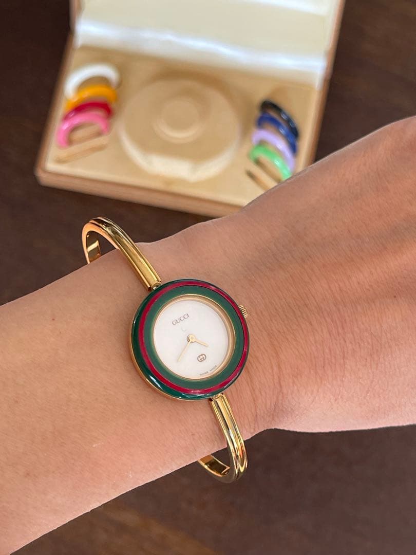 GUCCI バングル時計 替えバンド付き
