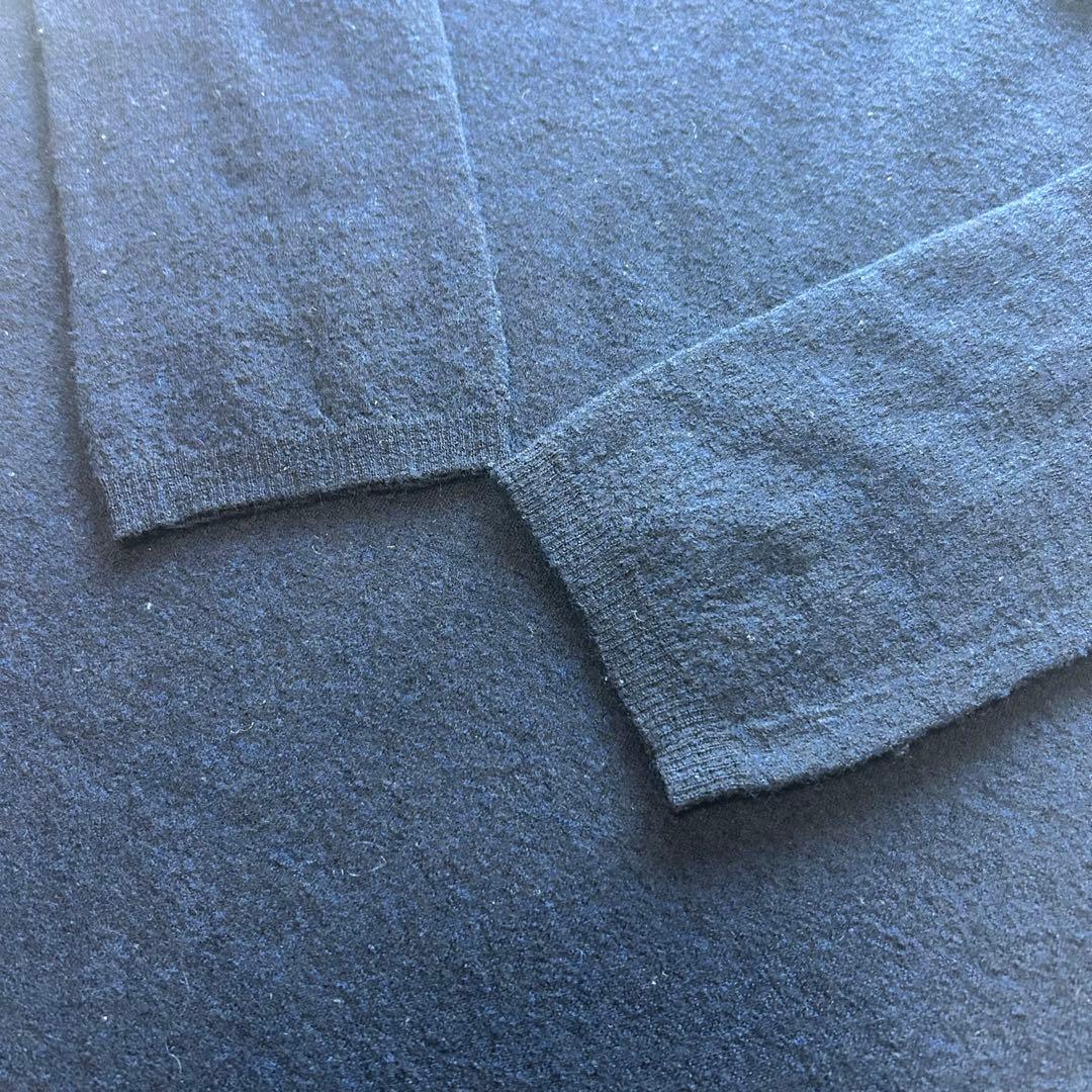 45R45rpm ウールラウンドカラー丸襟2wayロングニットワンピース　M