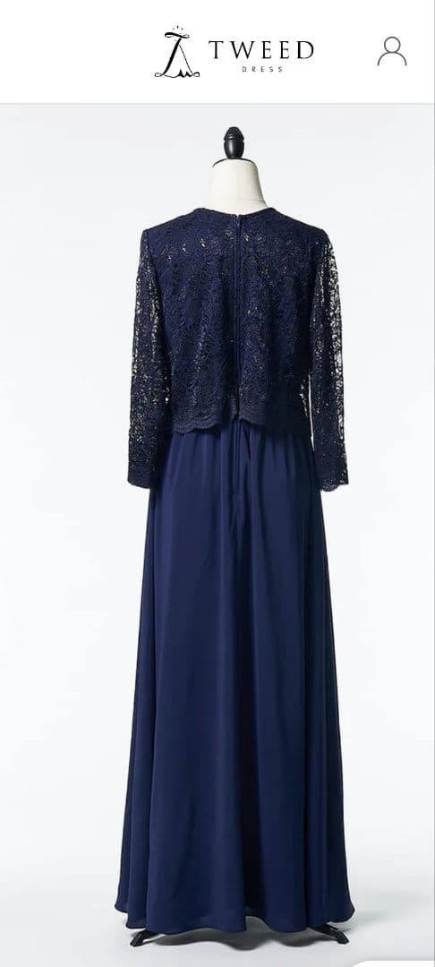 TWEED マザードレス（バック・ヘアアクセサリー付き）