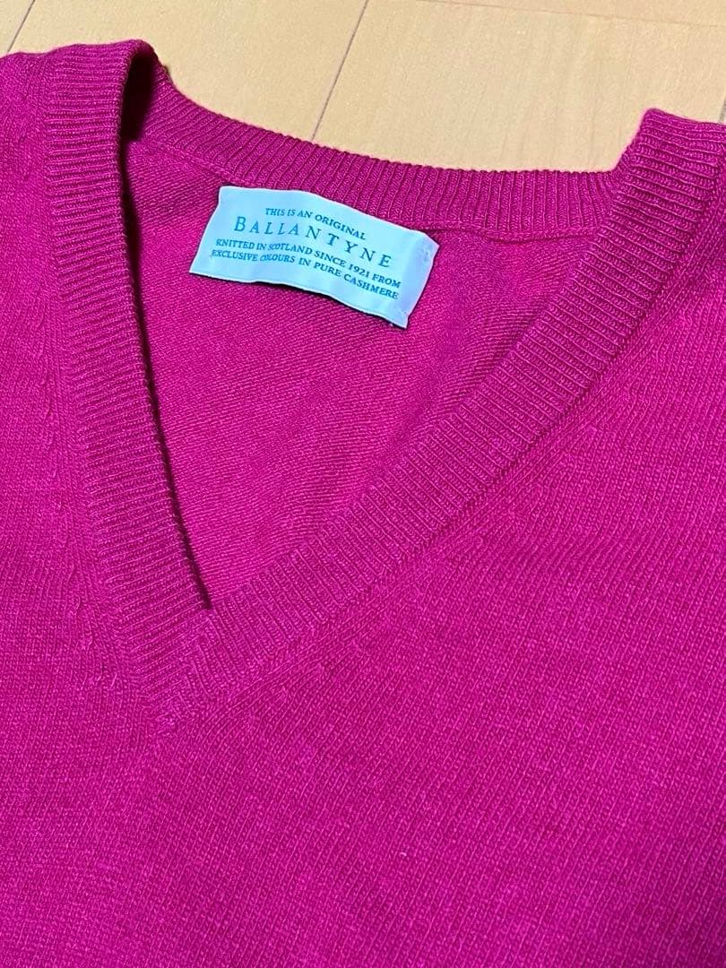 SJ本脇値下激安レアカラーBALLANTYNEバランタイン100%カシミヤ