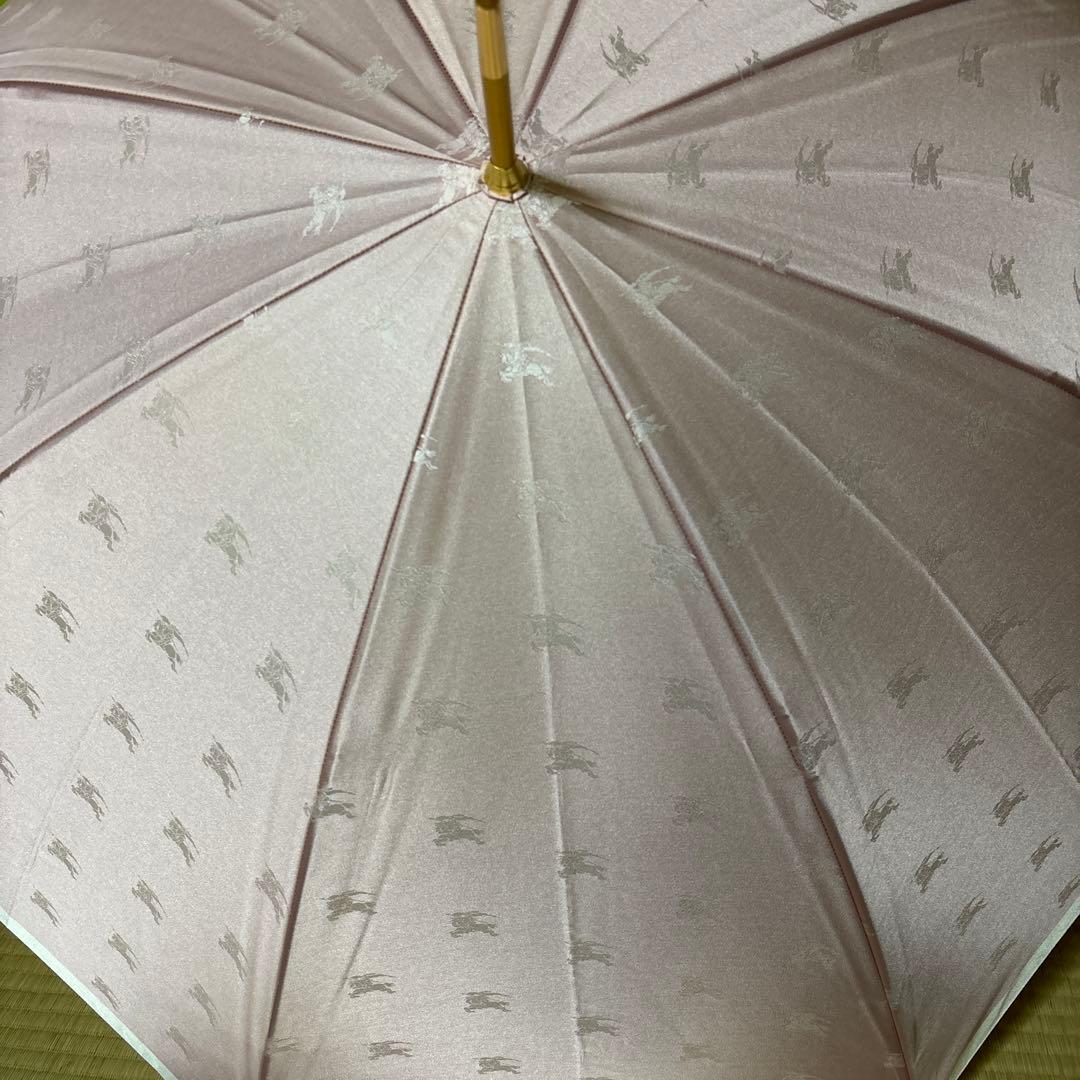 タグ付未使用 BURBERRY バーバリー ホースロゴ モノグラム 総柄 長傘