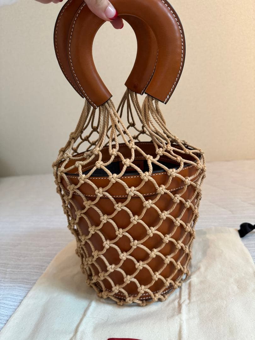 STAUD かごバッグ ブラウン