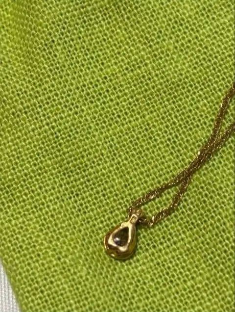 アガット ブラウンダイヤ k18pg ネックレス