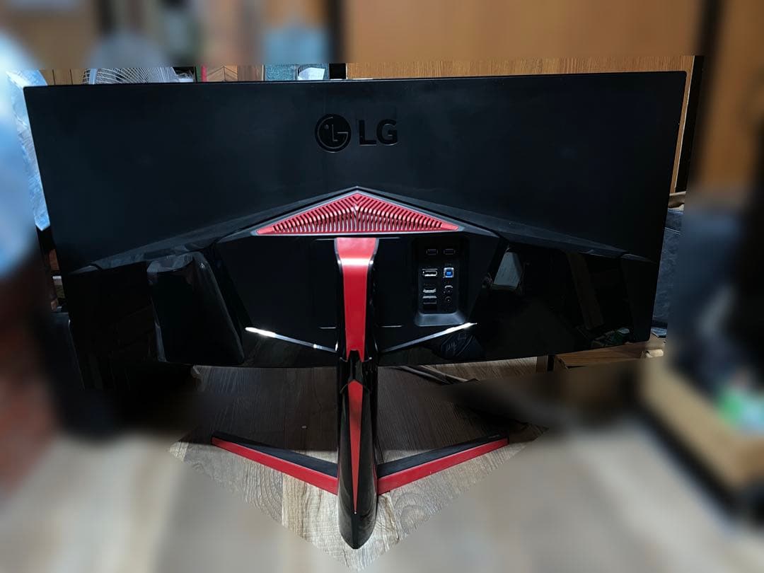 LG 34インチウルトラワイドゲーミングモニタ 34UC89G-B ※横線あり