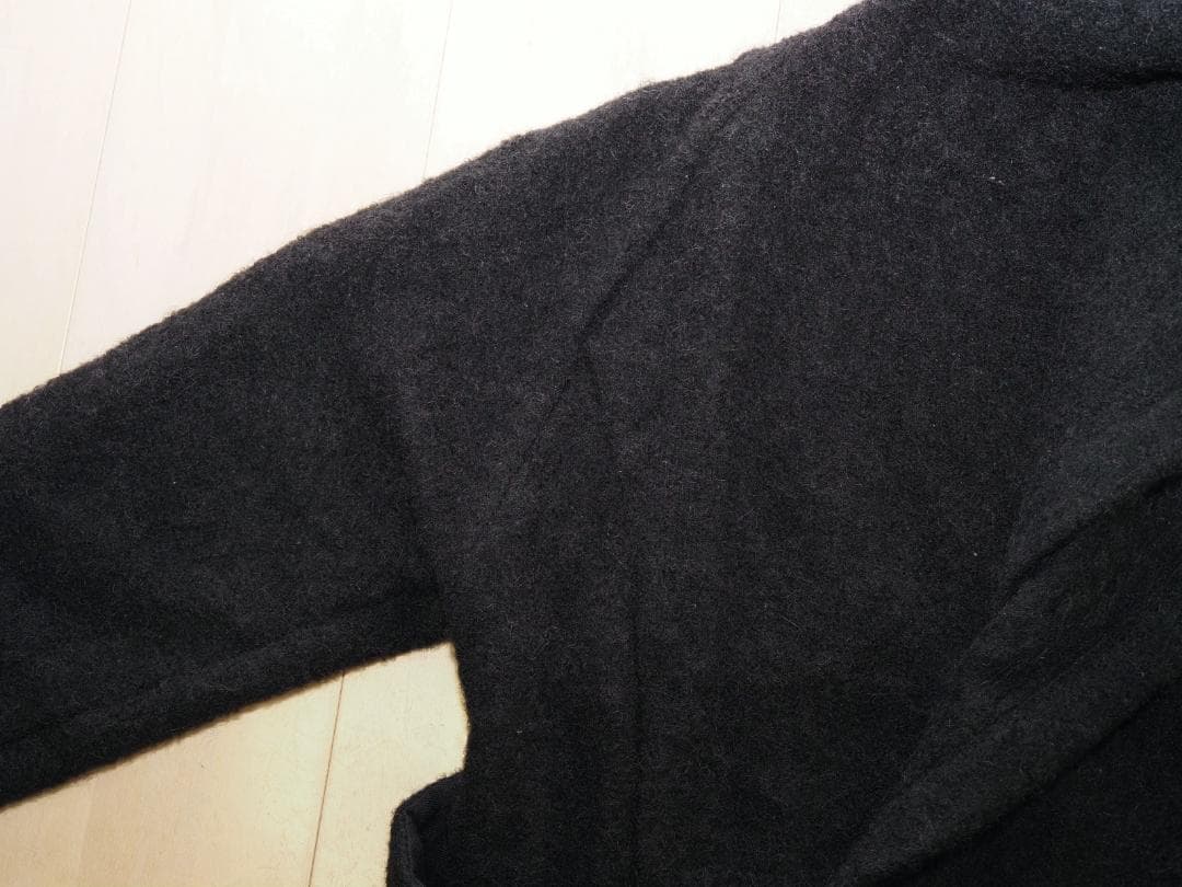 forme d'expression フーデッドニットコートM