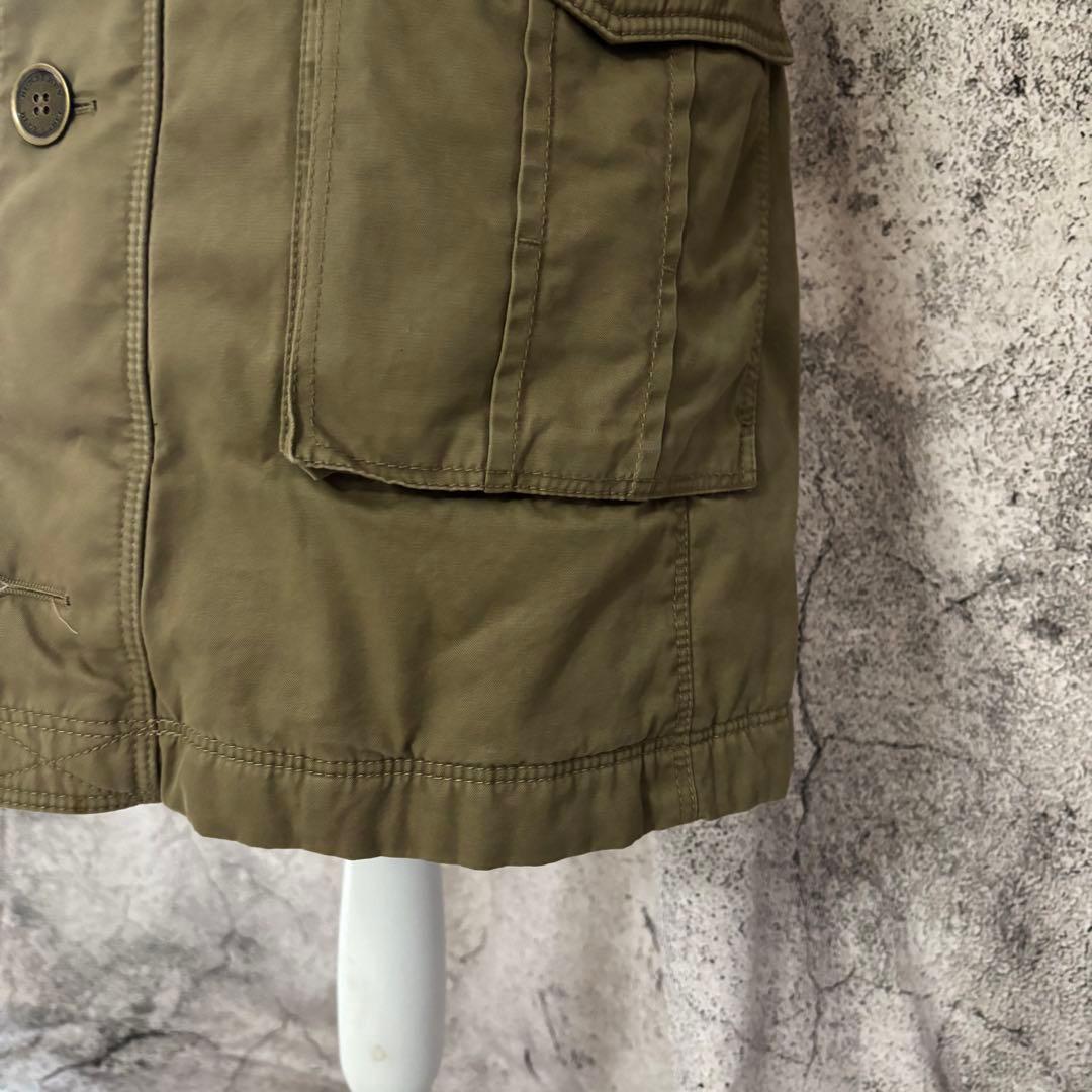 y2k バーバリーブルーレーベル　リアルファー　中綿　ミリタリージャケット