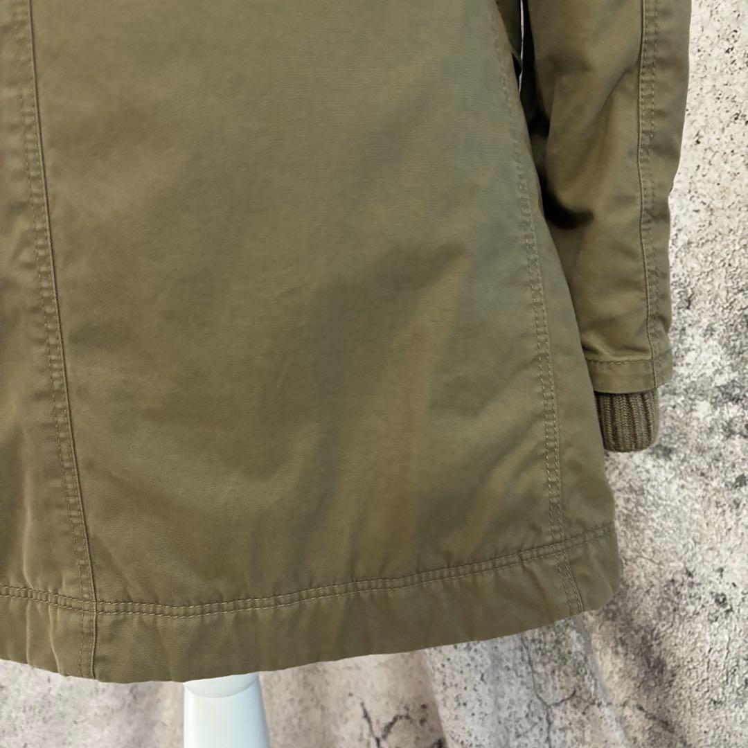 y2k バーバリーブルーレーベル　リアルファー　中綿　ミリタリージャケット