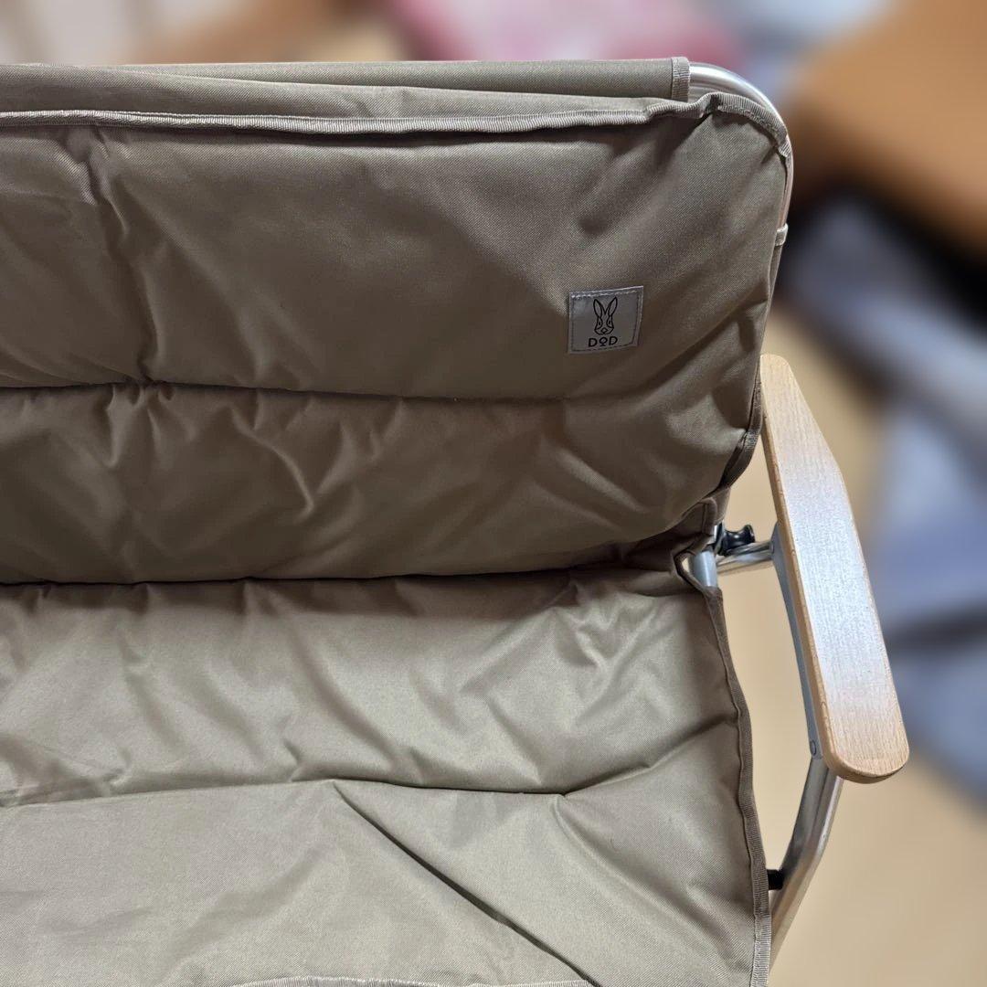 【美品】DOD グッドラックソファ タン CS2-500-TN キャンプチェア