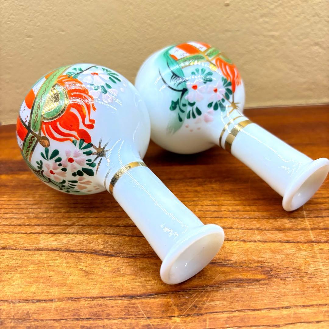 大正ガラス　昭和レトロ　徳利　ミルクガラス　年代物　戦前　骨董品　ガラス　食器