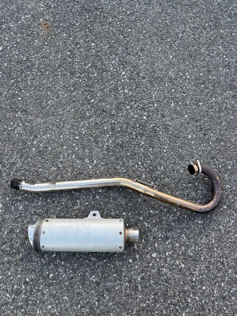 TW200 ロンスイ用　メーカー不明アップマフラー　ワンオフ？　ロングタイプ