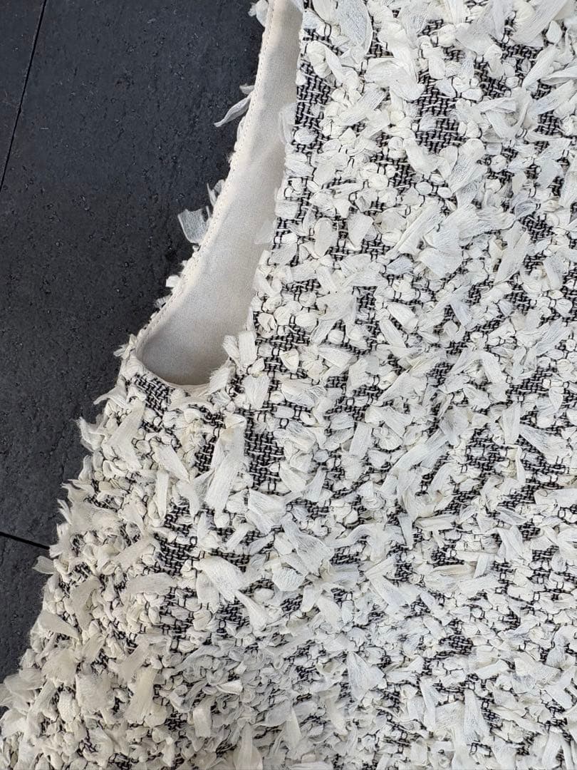 美品　EFFE BEAMS カラミリボン ブラウス