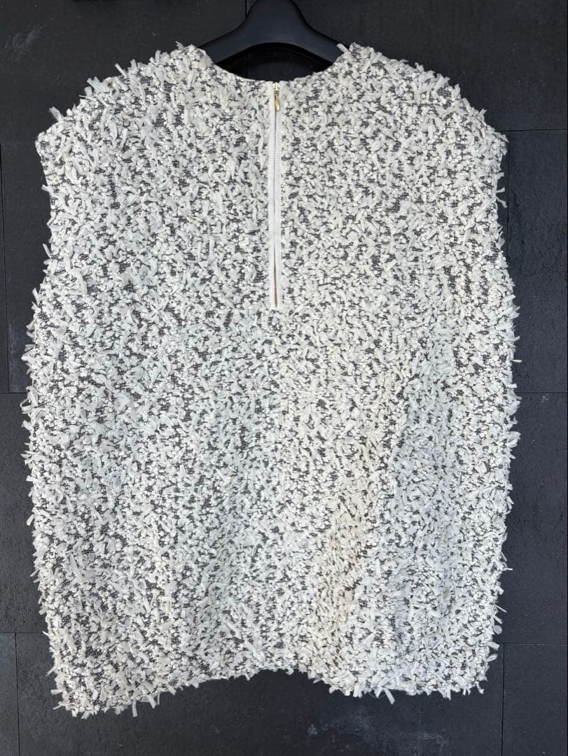 美品　EFFE BEAMS カラミリボン ブラウス