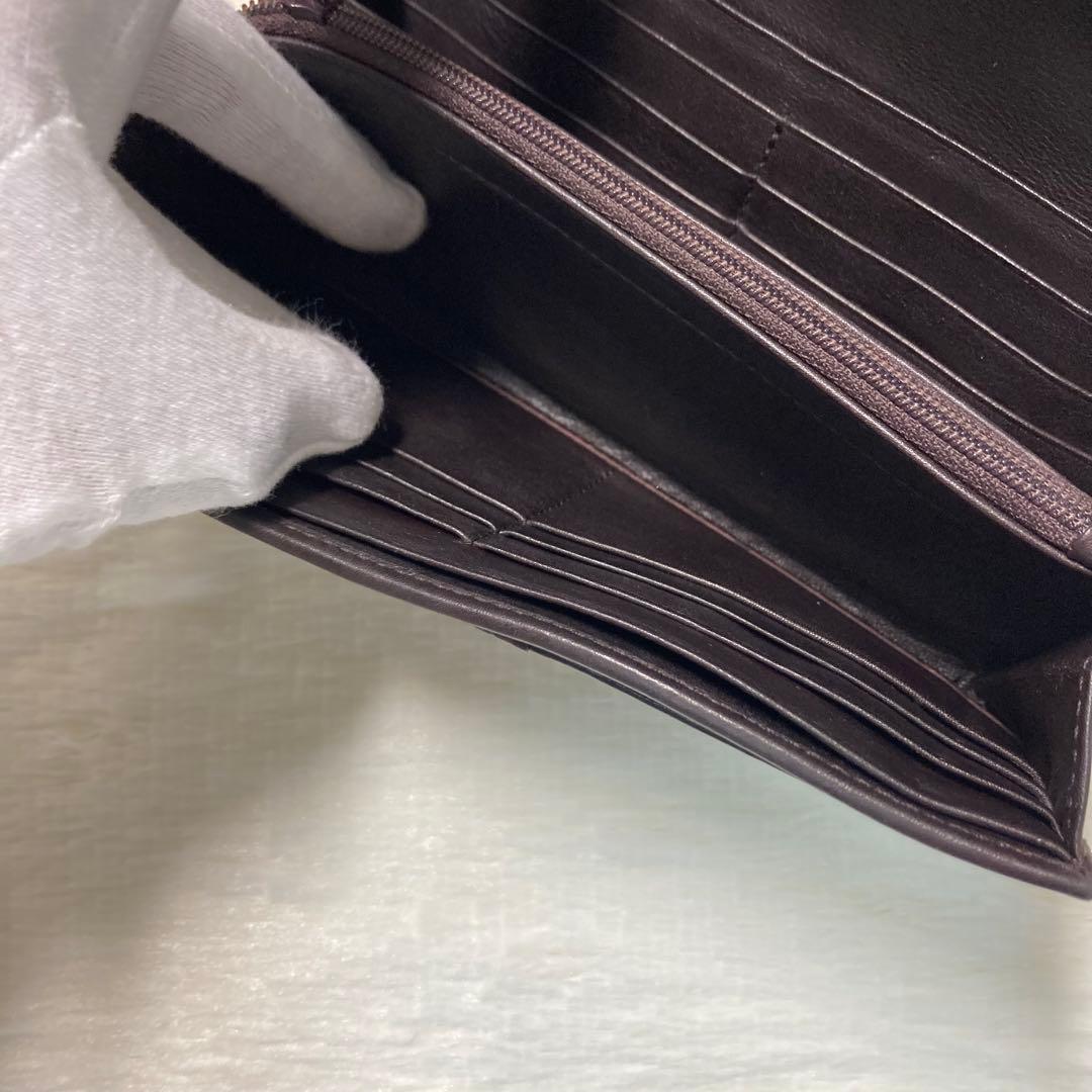 本日限定　美品　GUCCI グッチ　二つ折り　長財布　レザー　茶色　ロング　人気