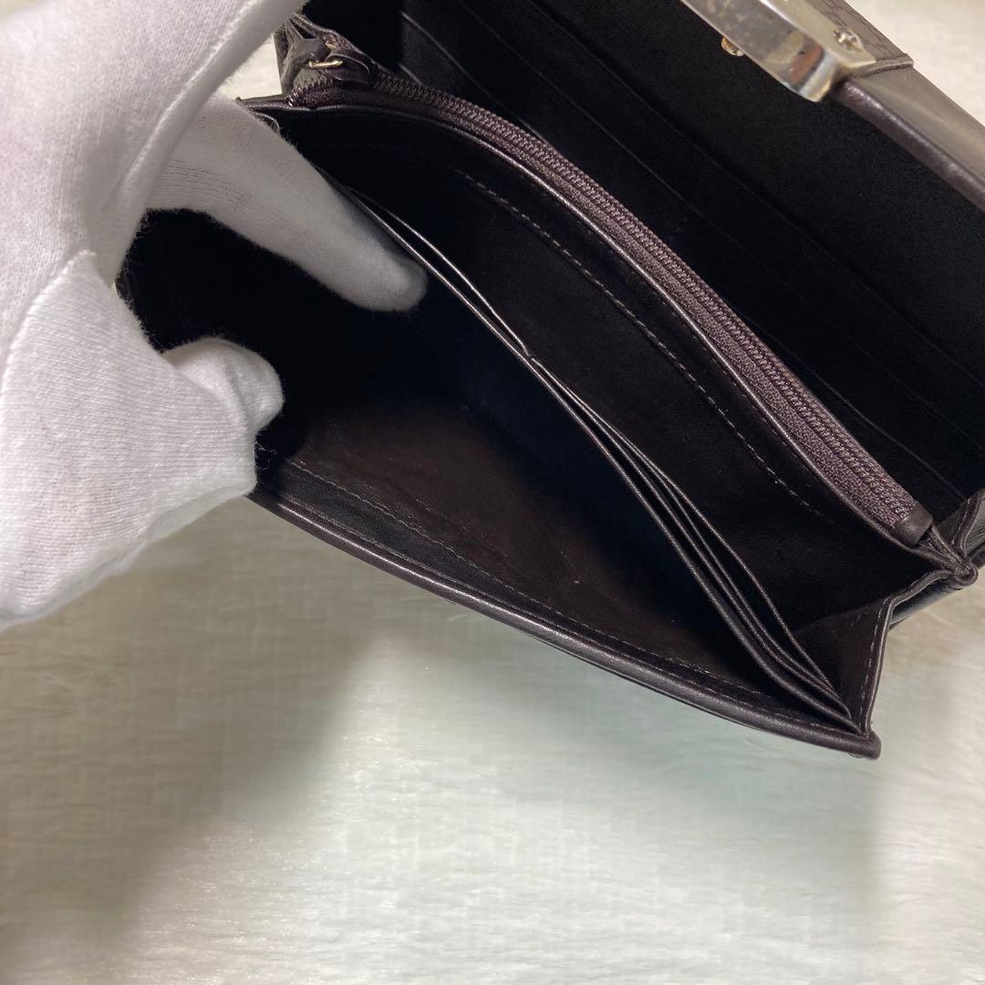 本日限定　美品　GUCCI グッチ　二つ折り　長財布　レザー　茶色　ロング　人気