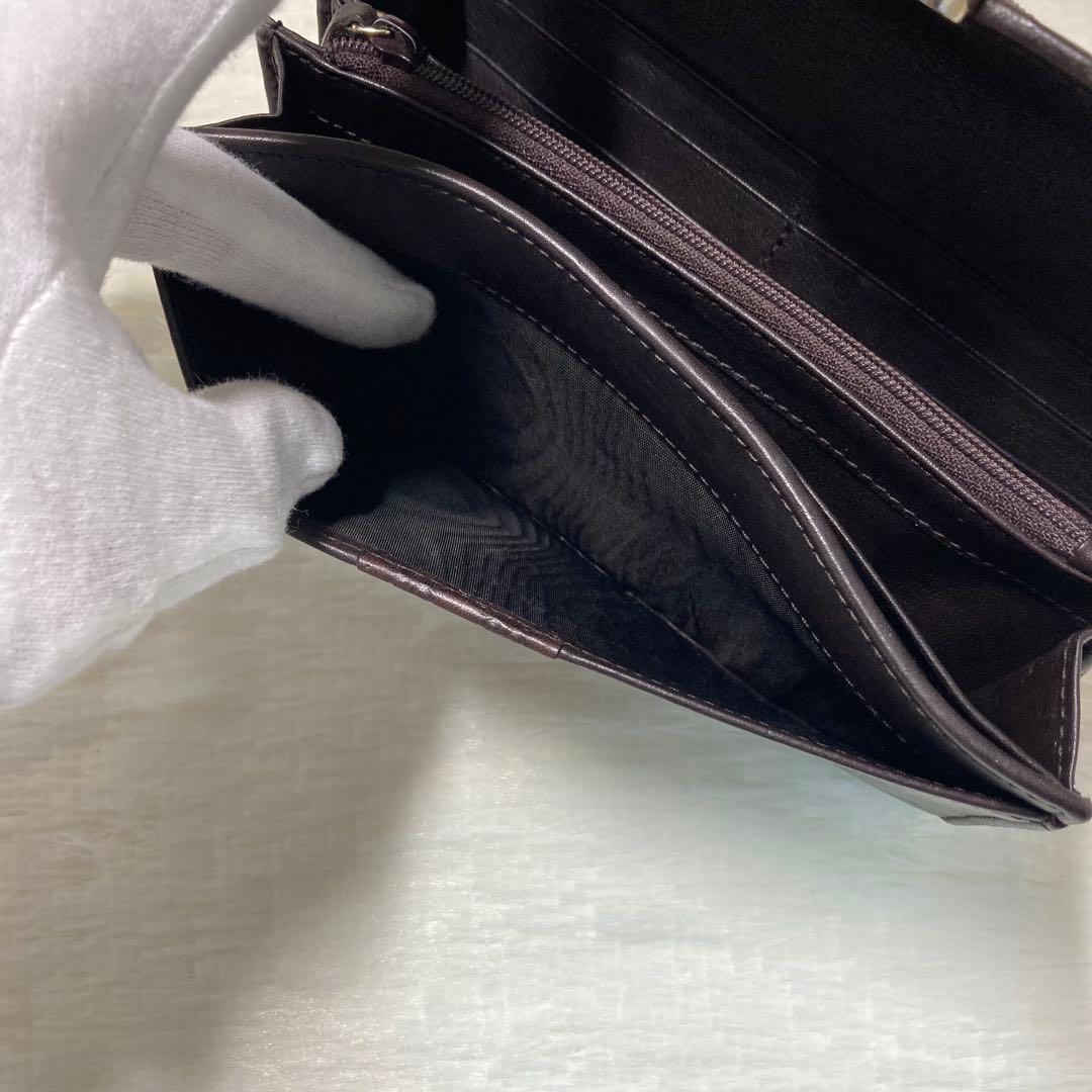 本日限定　美品　GUCCI グッチ　二つ折り　長財布　レザー　茶色　ロング　人気
