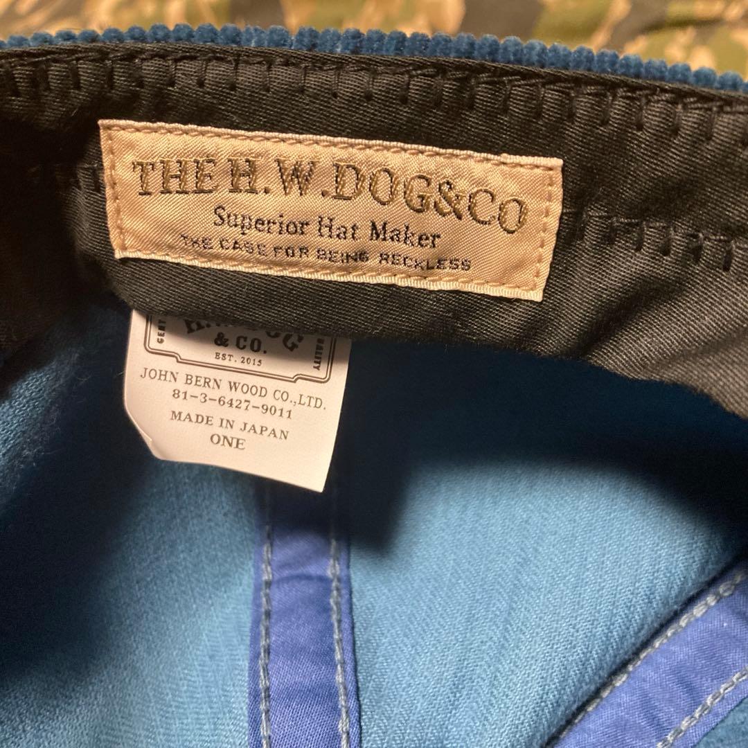 値下OK（説明）THE H.W.DOG & CO.コーデュロイトラッカーキャップ