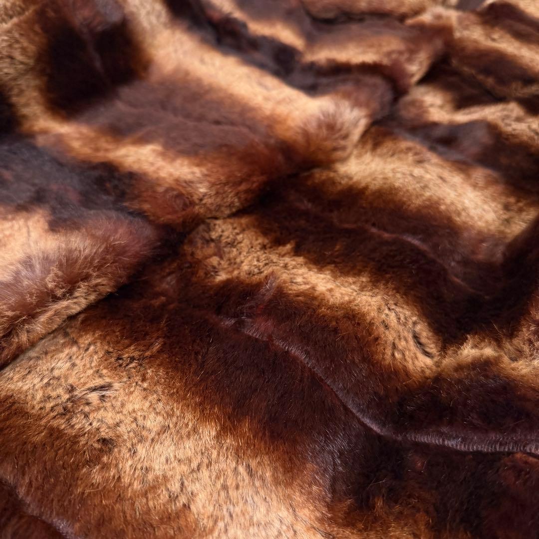 【ほぼ未使用】EXELANCETTI リアルファーコート ラビット 毛皮