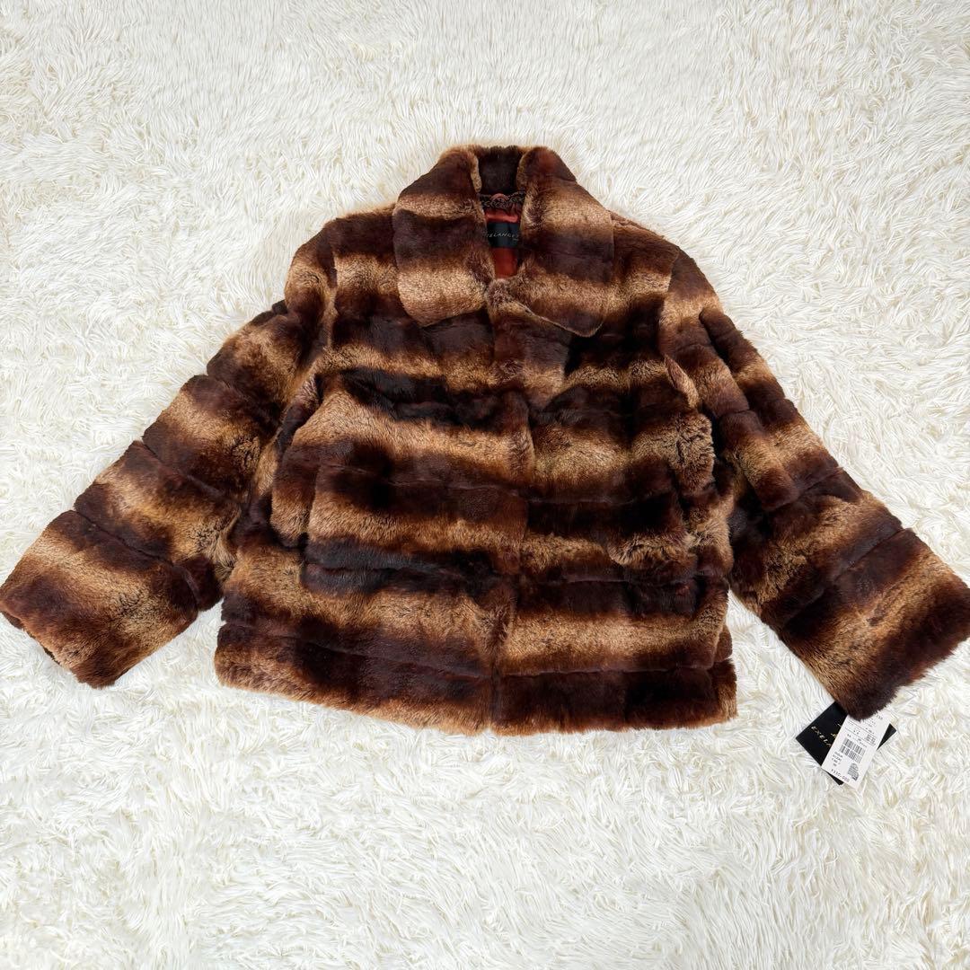 【ほぼ未使用】EXELANCETTI リアルファーコート ラビット 毛皮