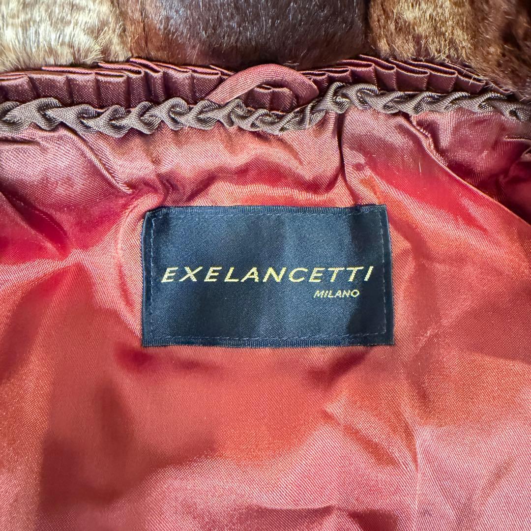 【ほぼ未使用】EXELANCETTI リアルファーコート ラビット 毛皮