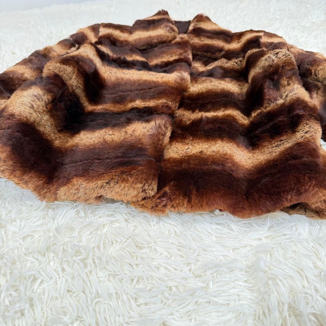 【ほぼ未使用】EXELANCETTI リアルファーコート ラビット 毛皮