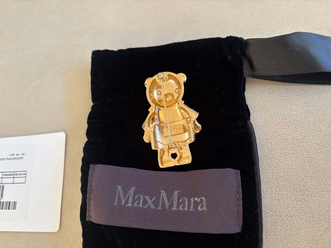 maxmara ブローチ くま　マックスマーラ