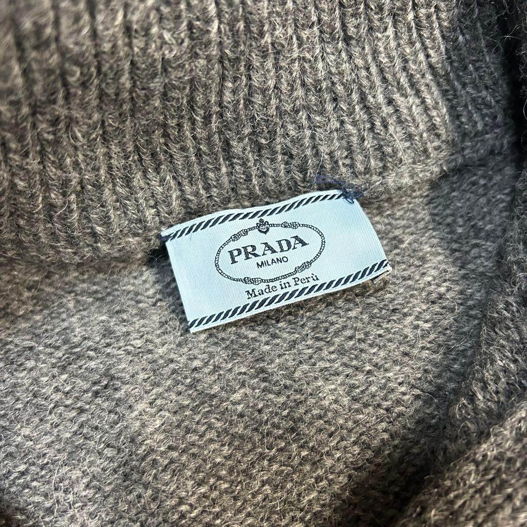 トップス 10aw archive Prada Alpaca Half Zip Knit