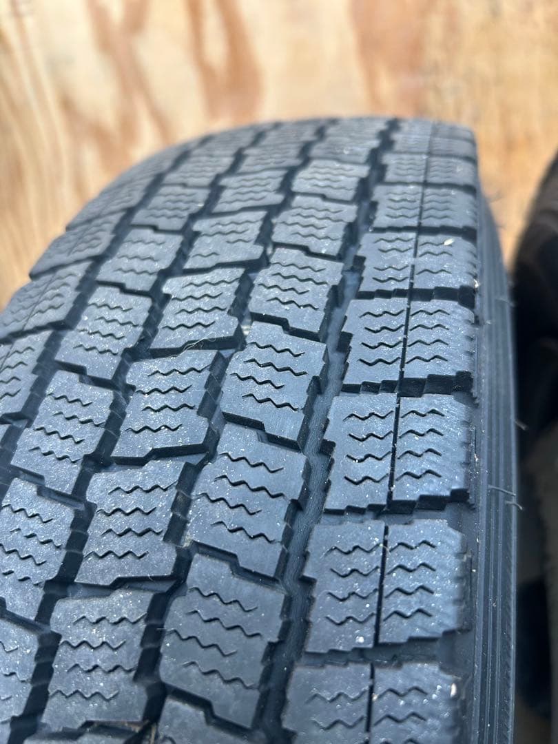 145R12 6PR ハイゼット用スタッドレス、スチールホイール4本セット