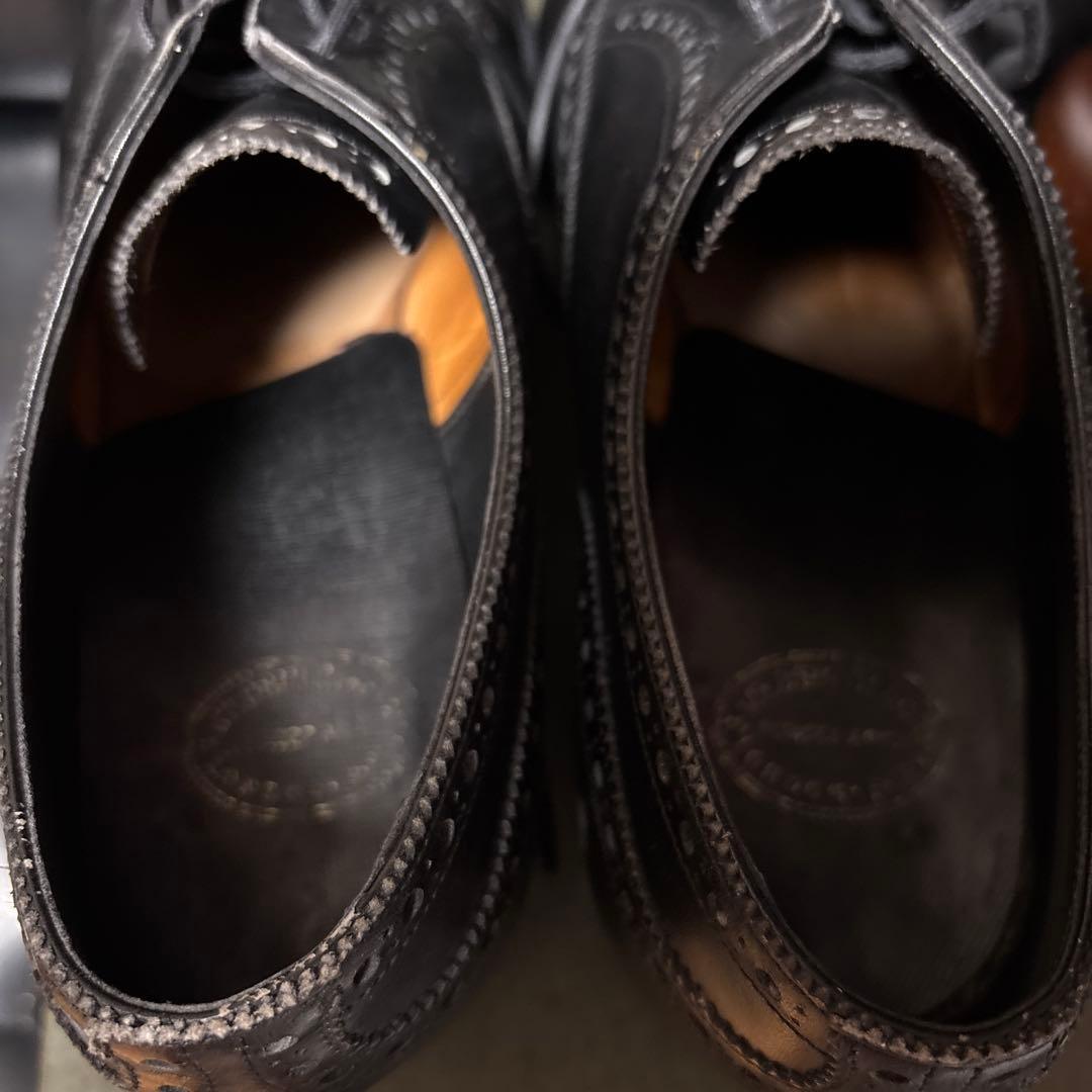 旧工場製 エドワードグリーン ワイルドスミス別注 カドガン カーフ 黒 高級靴