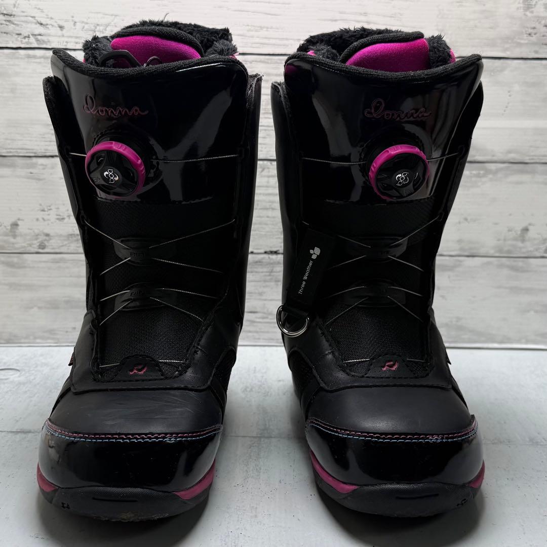 RIDE DONNA BOA スノボブーツ 23.5cm 黒ピンク【E-77】