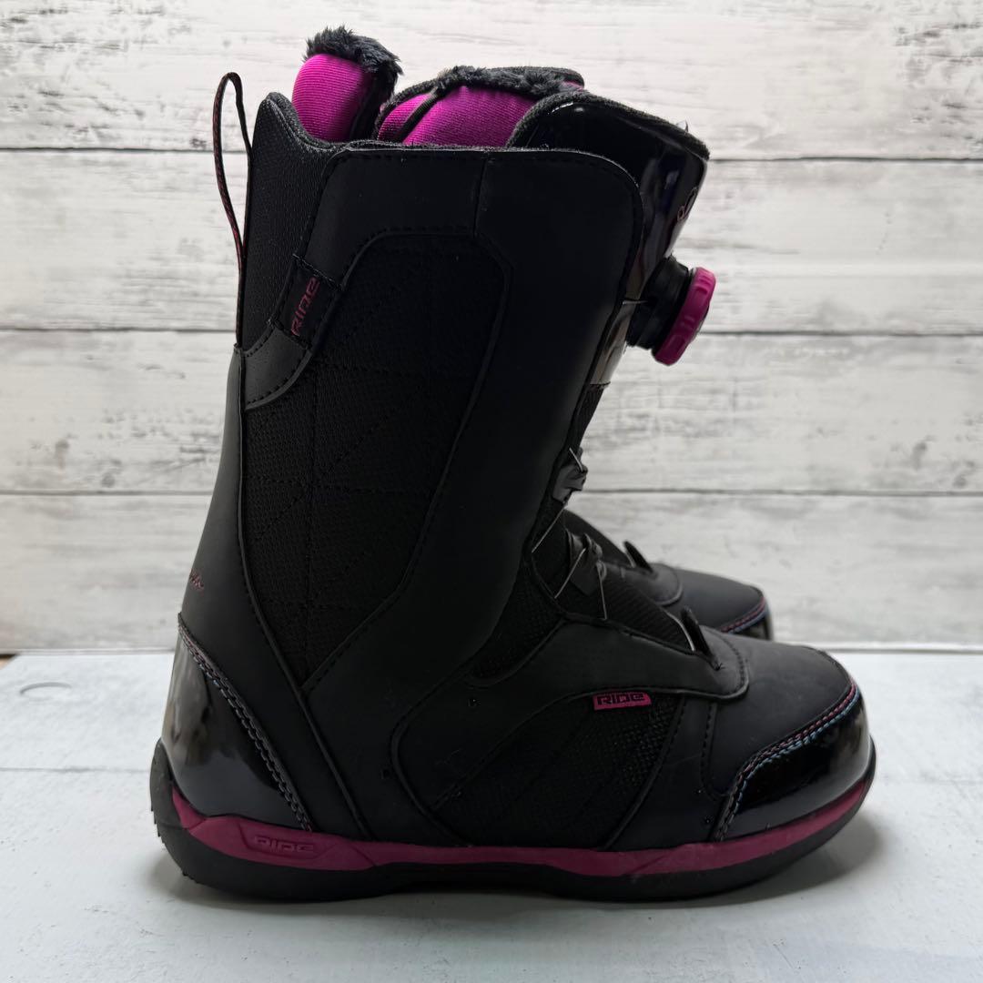 RIDE DONNA BOA スノボブーツ 23.5cm 黒ピンク【E-77】