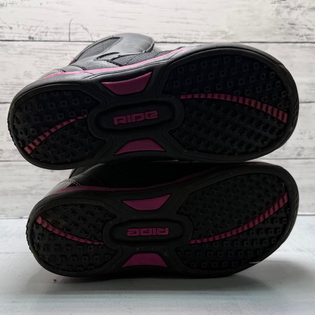 RIDE DONNA BOA スノボブーツ 23.5cm 黒ピンク【E-77】