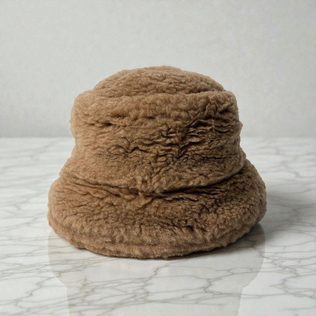 マックスマーラ　MaxMara テディベア　キャメル　未使用品　バケットハット.