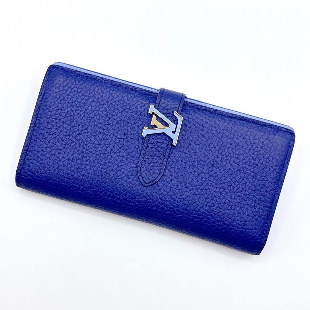 ルイヴィトン トリヨン LV ヴェルティカル 二つ折り 長財布 M82441