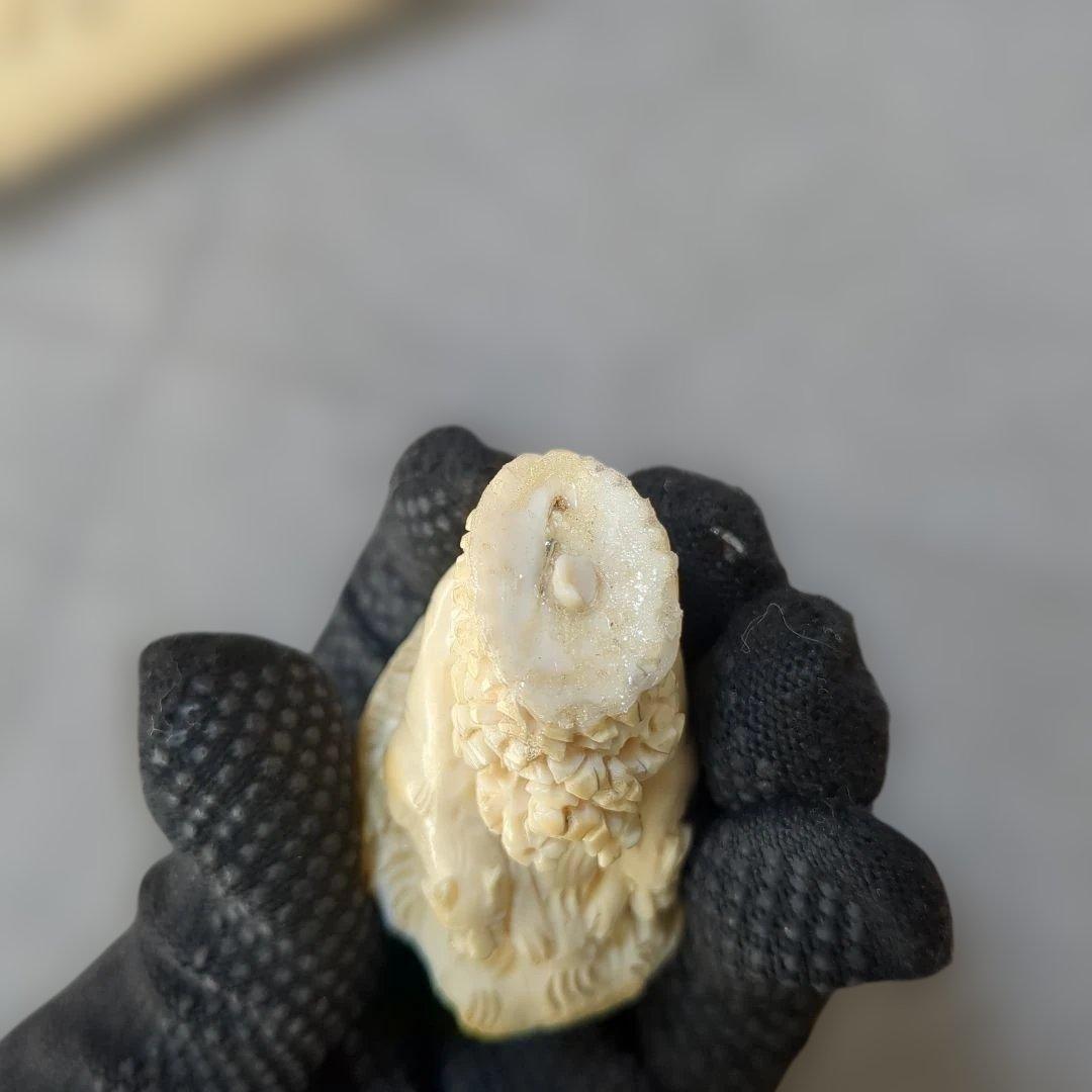 象牙風 虎 象 置物セット