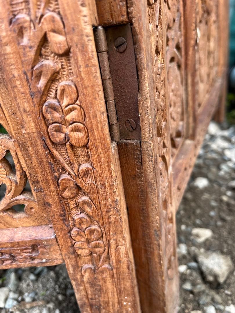 アジアンパーテーション 木製 間仕切り インドネシア