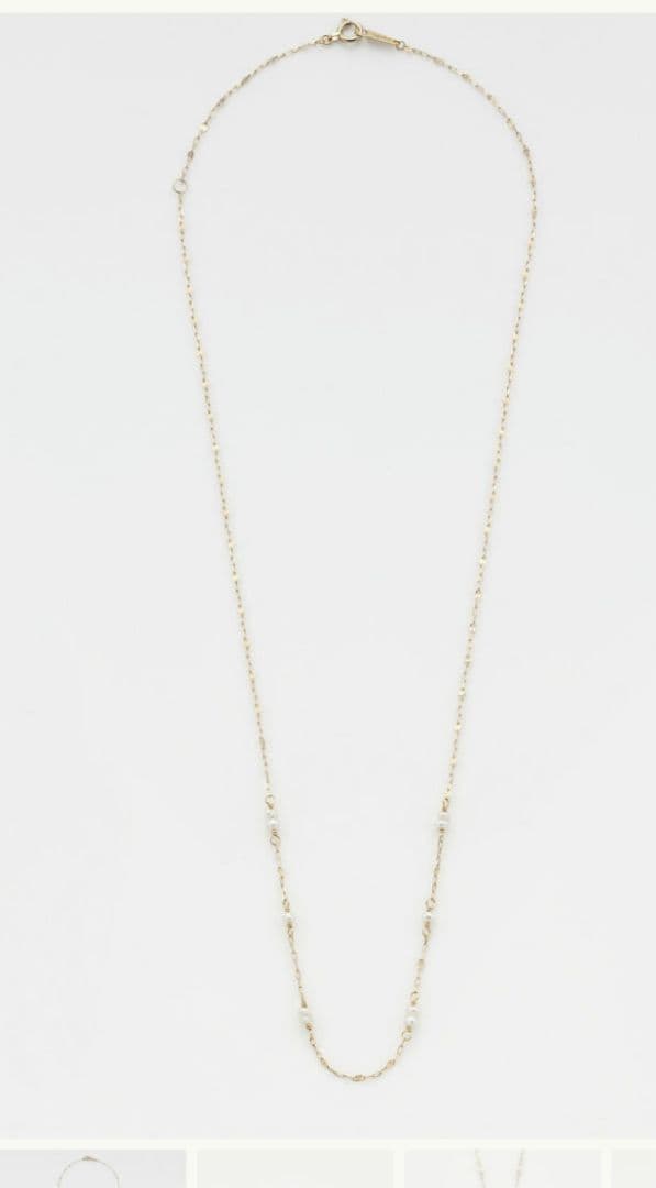 現行品　極美品ageteアガット　K10パールネックレス★エテ★スタージュエリー