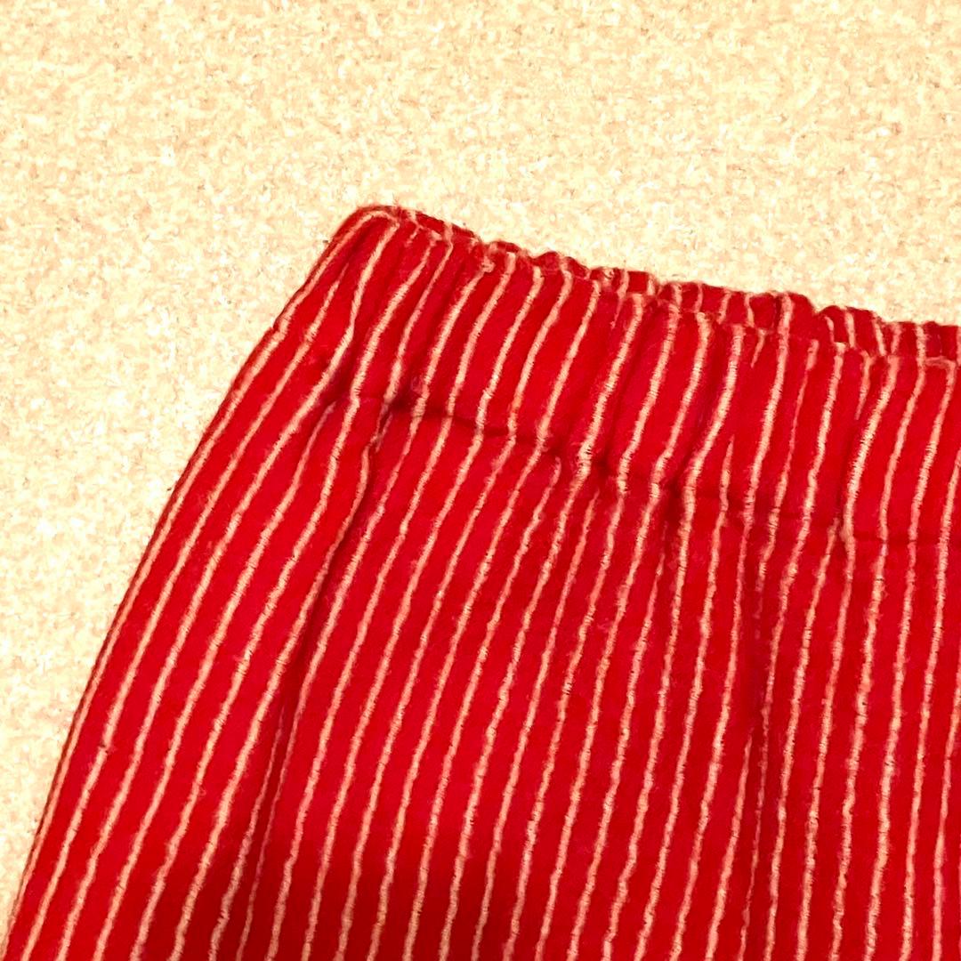 コムデギャルソン カジュアルパンツ 赤 ストライプ【新品未使用・希少】