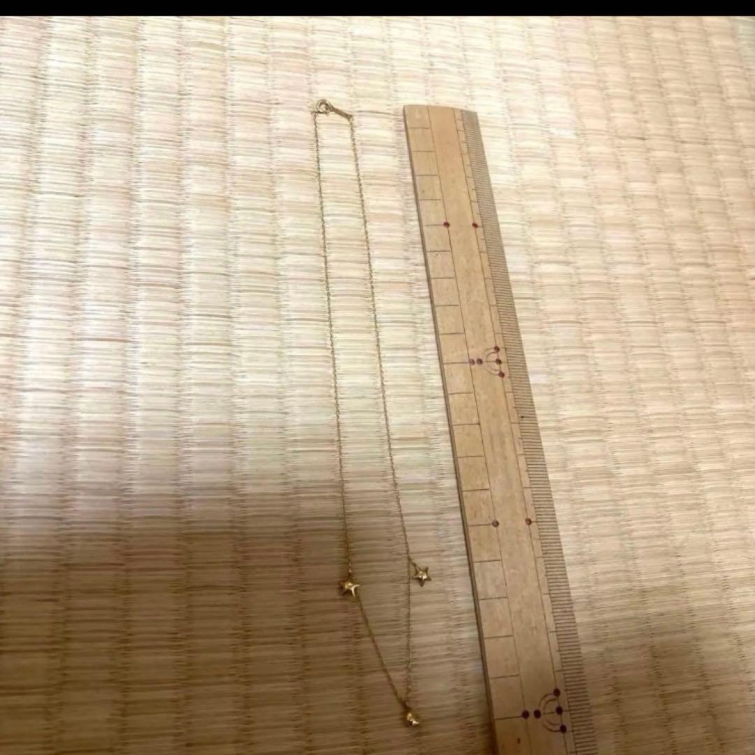 k18 月　星　ゴールド　ネックレス　ムーンスター