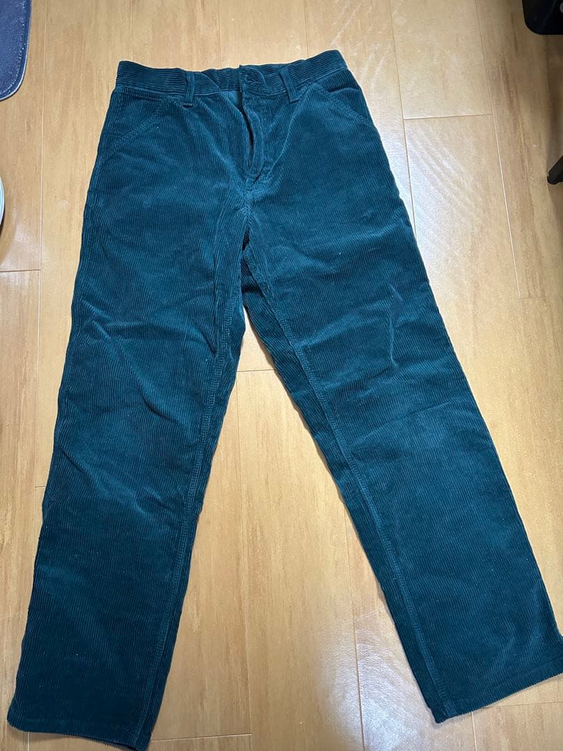 Carhartt ダークグリーン コーデュロイ パンツ