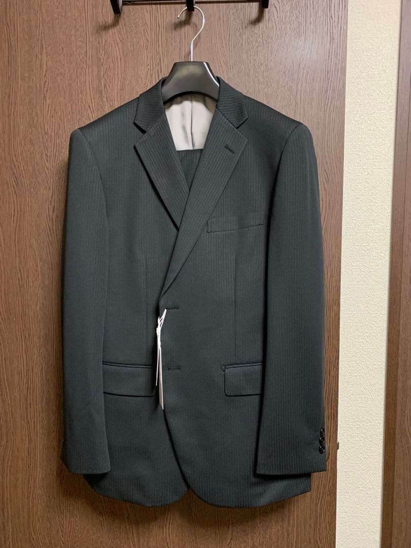 BB7新品未使用！超快適ストレッチ2パンツスーツ！ウォッシャブル！ブラック！小訳