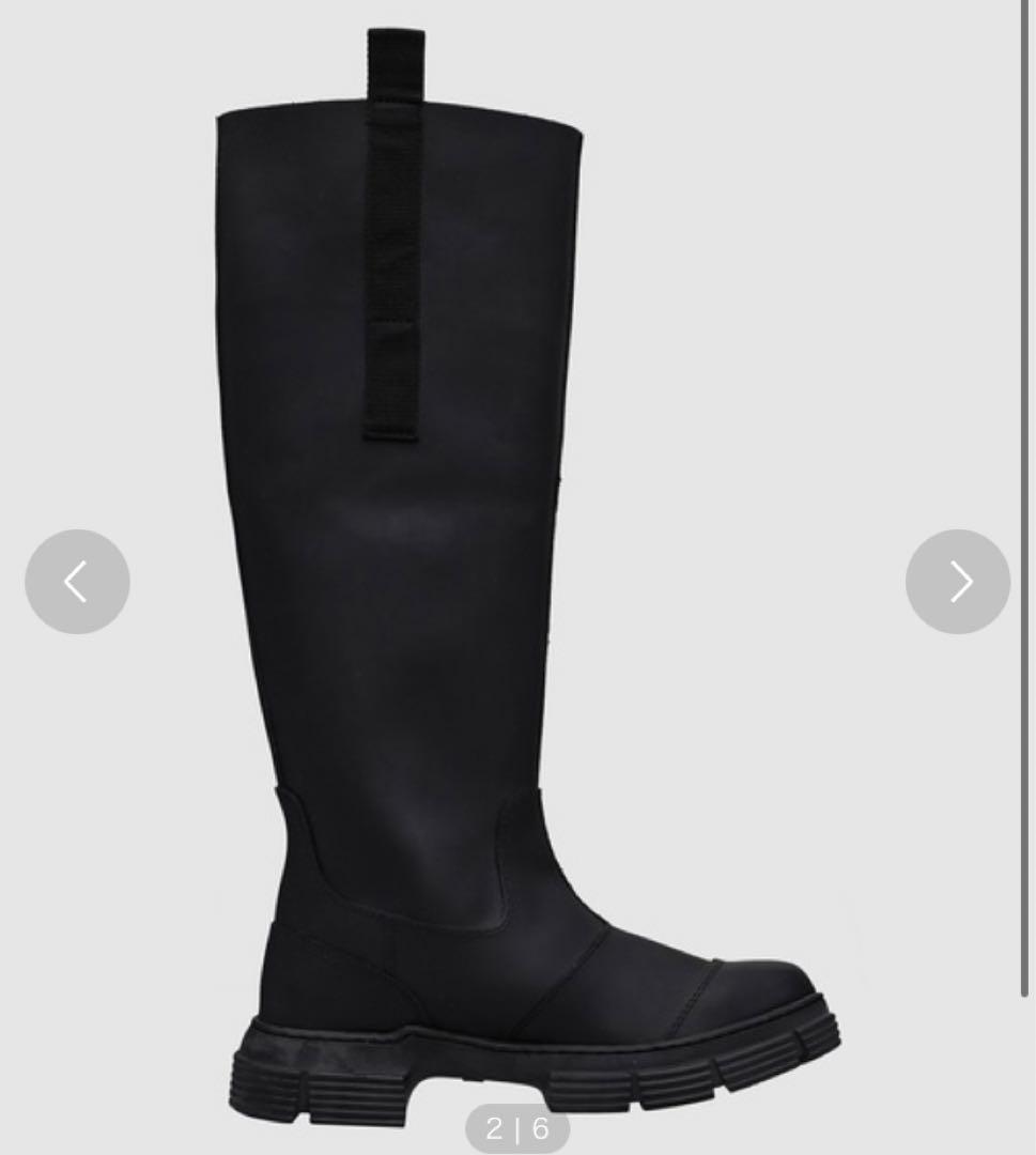 GANNI ロングラバーブーツ