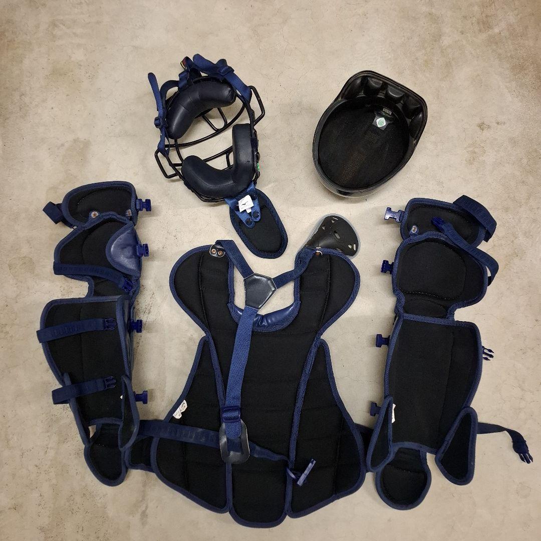 一般軟式キャッチャー防具フルセット(ZETT他)　良品！