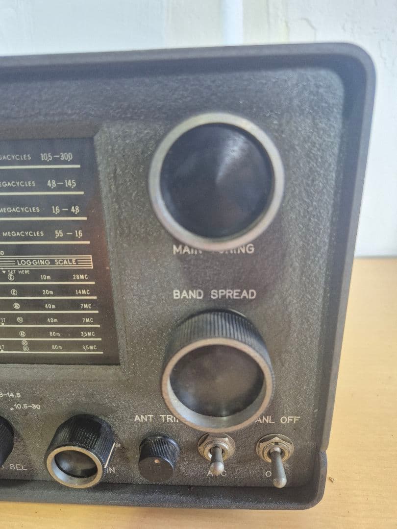 リ*ア様 TORIO 真空管式受信機 トランシーバー 9R-59 通電○　ジャン