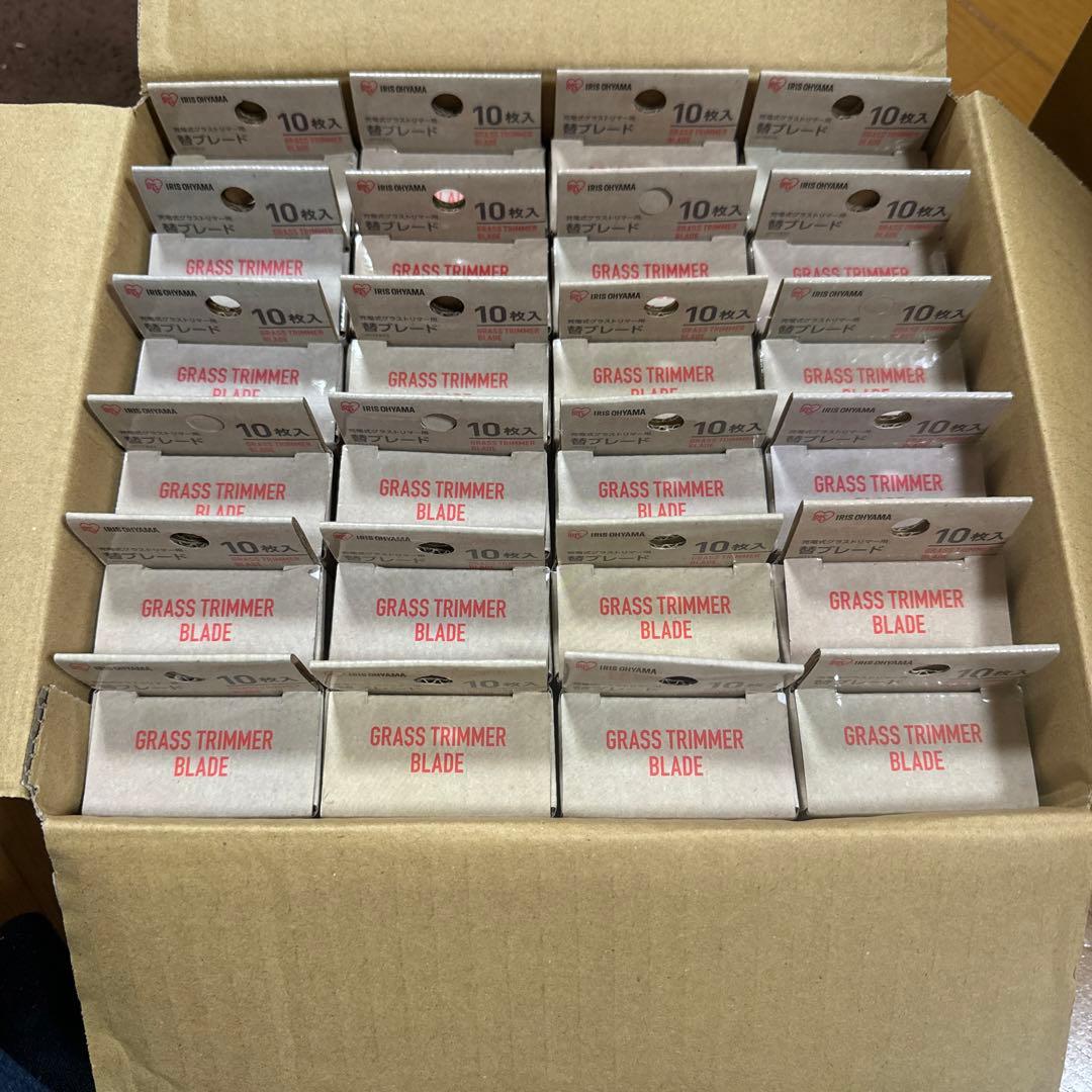 アイリスオーヤマ　グラストリマー用 替ブレード 10枚入　24箱セット