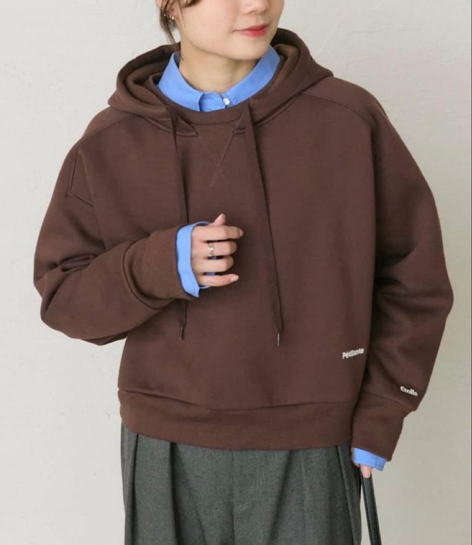 《新品タグ付き》ピュアルセシン コットンリヨセルロゴ刺繍シャツ ブルー