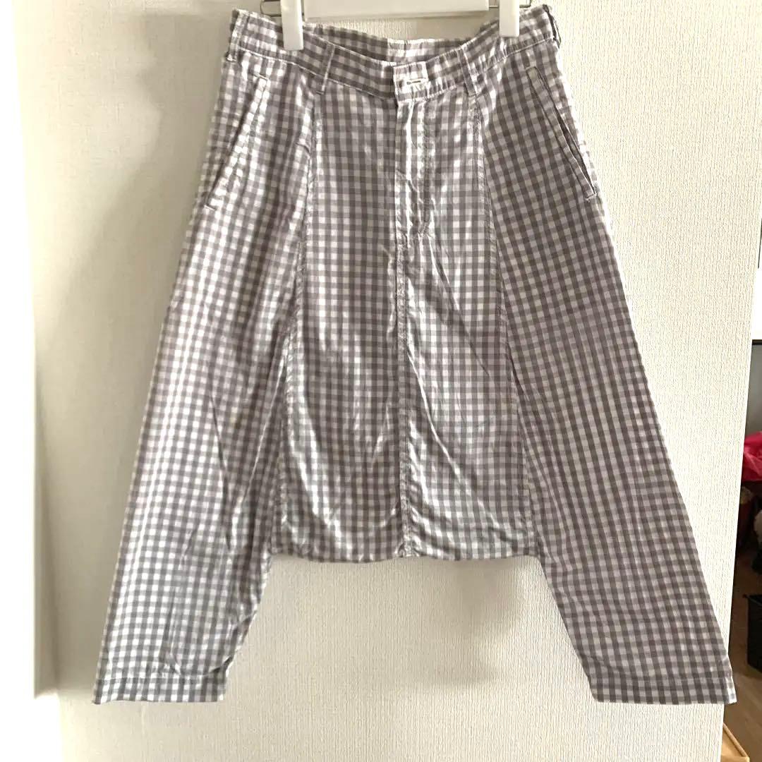 コムデギャルソン　サルエルパンツ　ギンガムチェックs