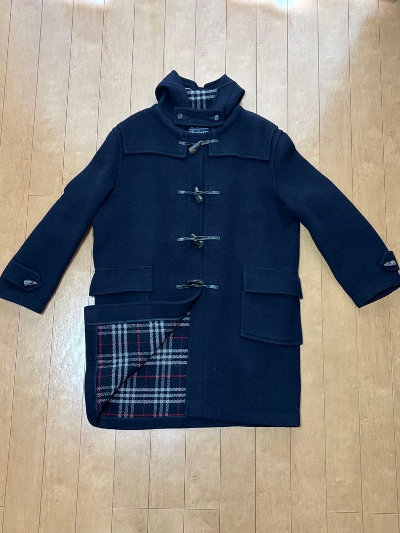 Burberrys バーバリー ダッフルコート ノバチェック ネイビー XＬ