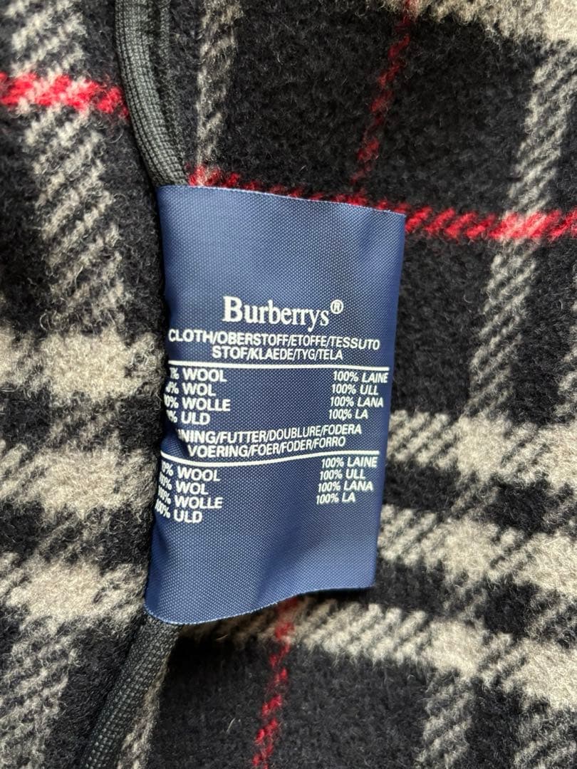 Burberrys バーバリー ダッフルコート ノバチェック ネイビー XＬ
