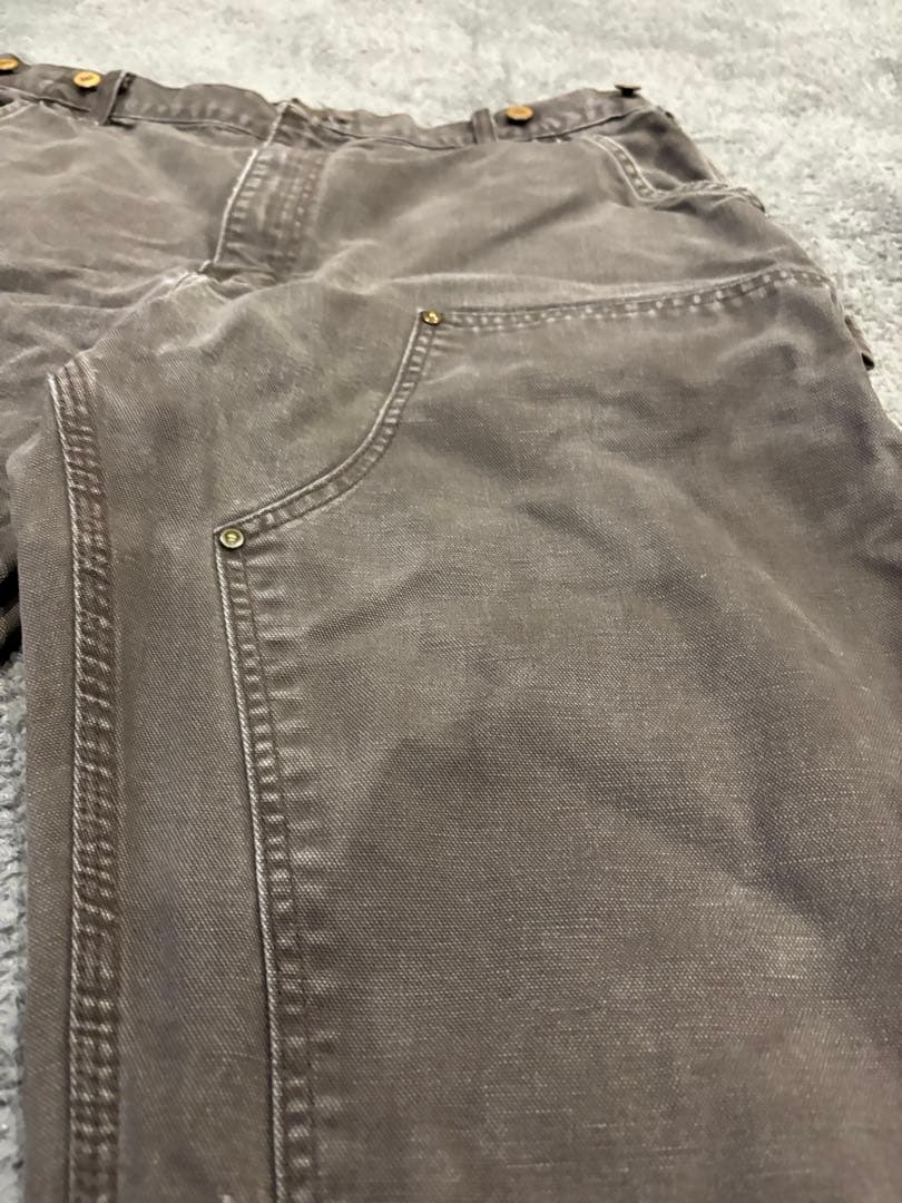 90's carhartt ダブルニー　ダークブラウン　38×30